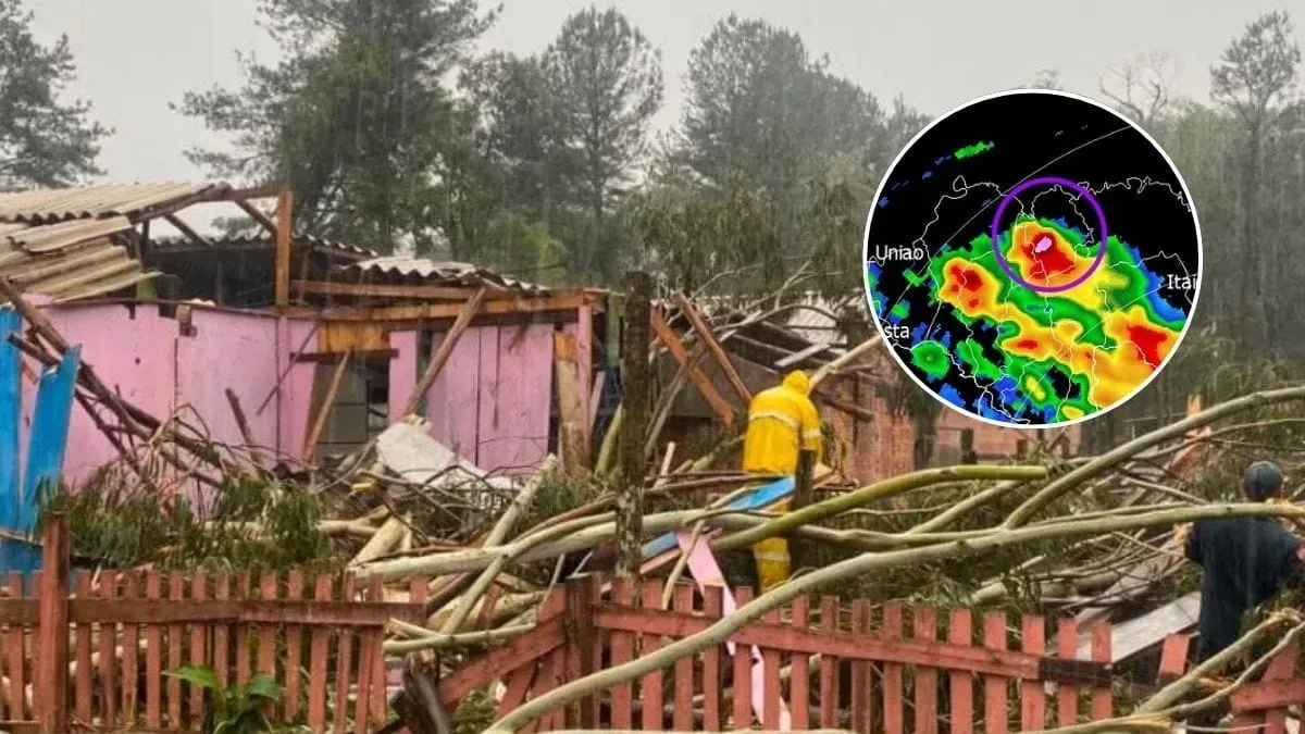 Defesa Civil confirma tornado após danos em Três Barras, em SC