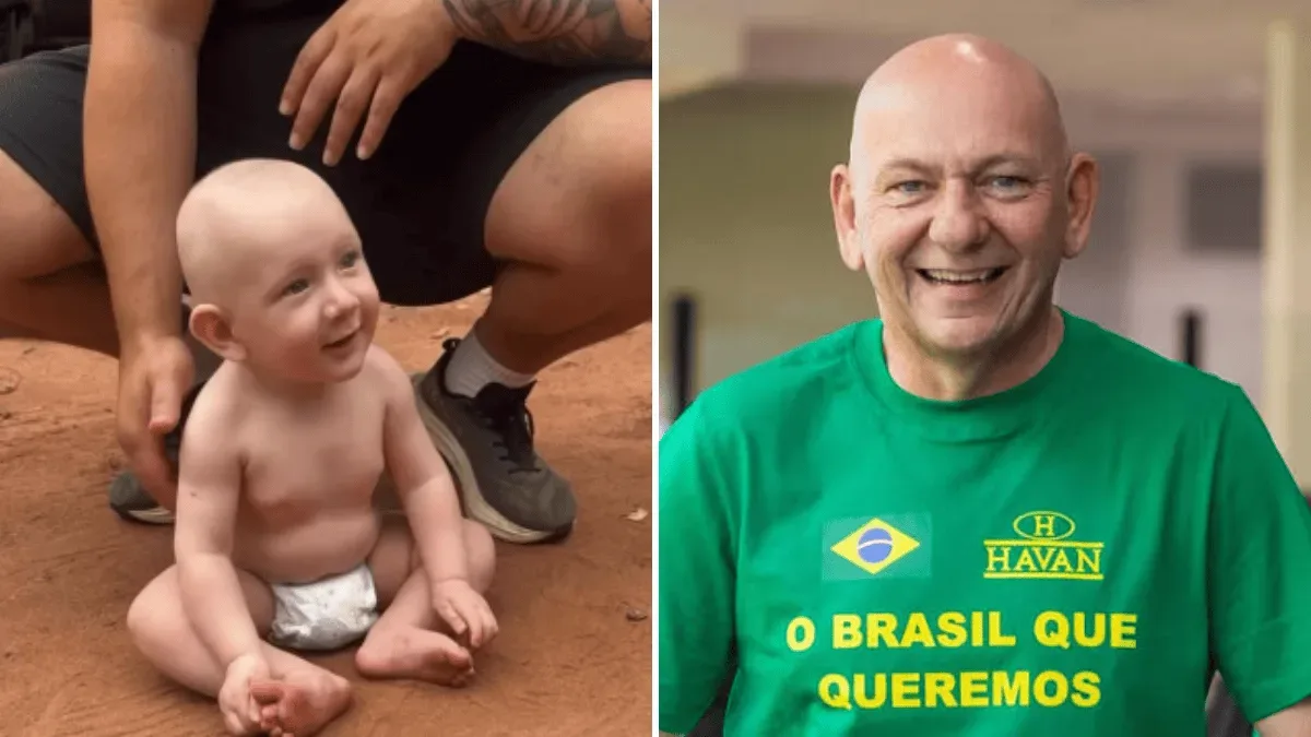 Bebê de Araraquara chama atenção na internet por semelhança com Luciano Hang