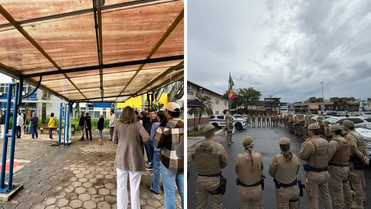 Eleição começa em Santa Catarina com filas e reforço policial