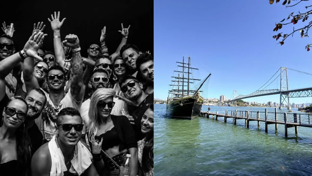 De carreata após festas a evento em alto-mar em Florianópolis