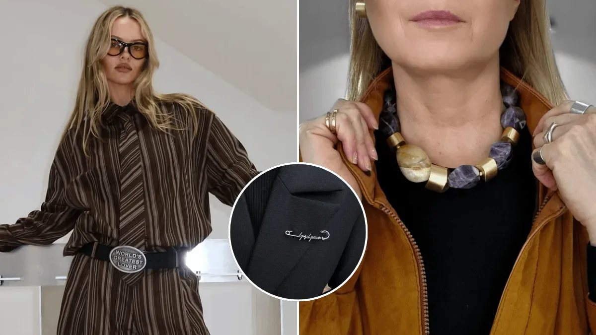 Cintos, broches e colares assumem o protagonismo nos looks