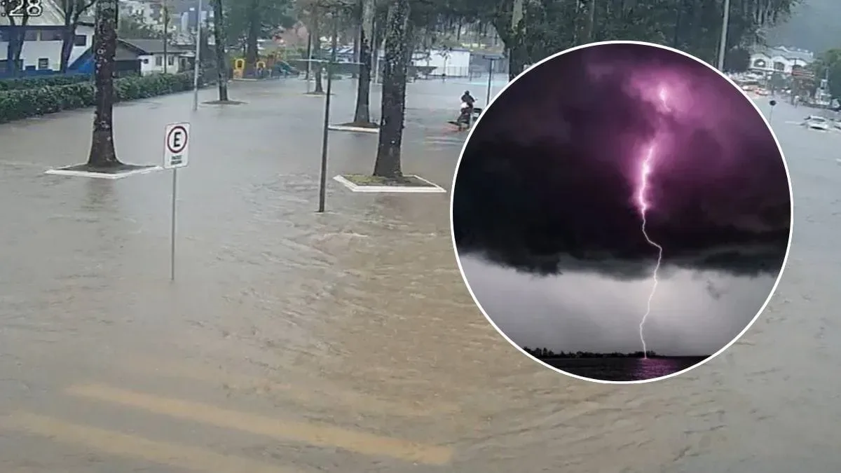 Frente fria eleva risco de temporais, alagamentos e destelhamentos em Joinville