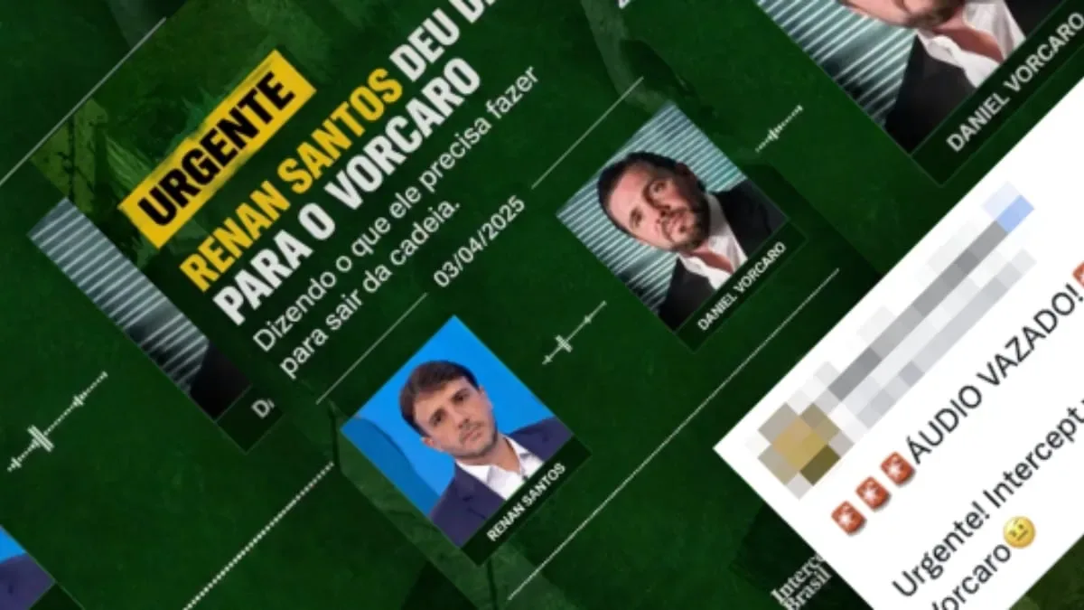 Áudio atribuído a Renan Santos e enviado a Vorcaro foi gerado por IA