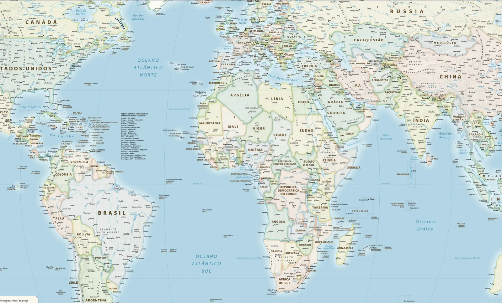 ONU aprova transição para mapa que mostra África e Brasil em proporções mais reais