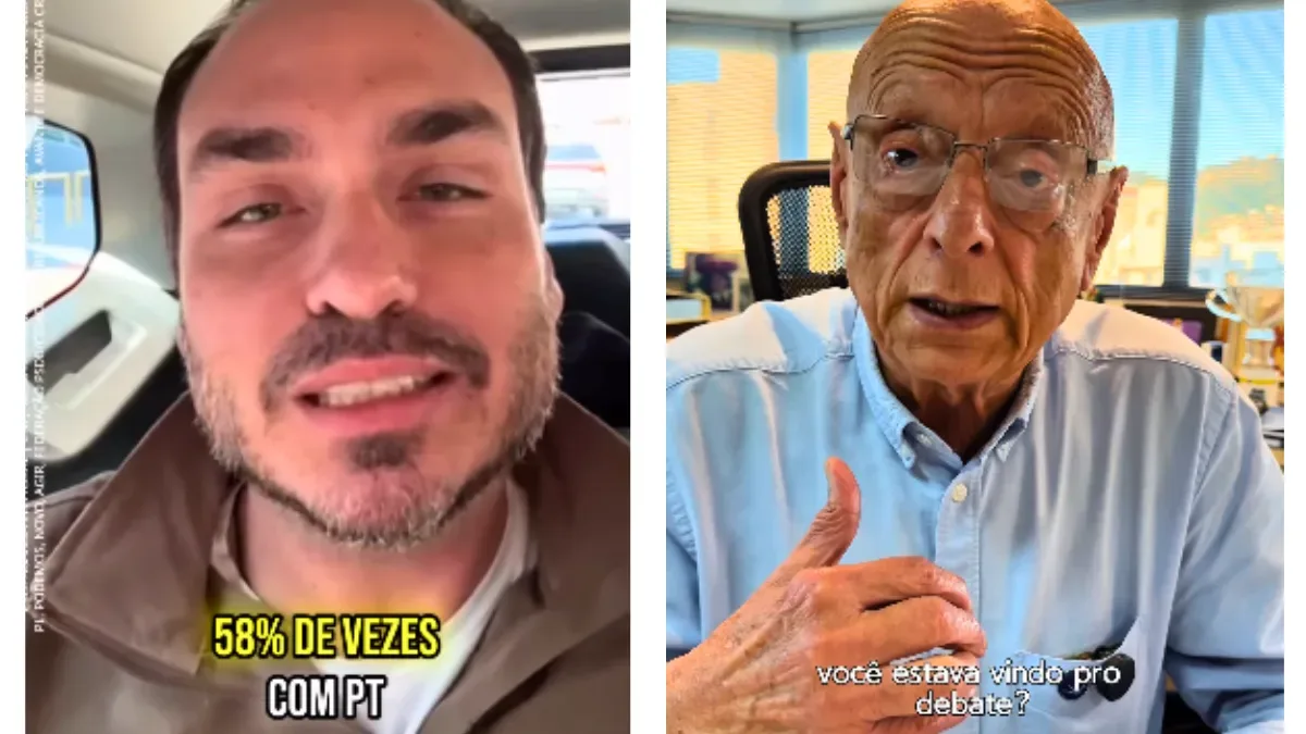 Carlos Bolsonaro e Amin trocam críticas antes de debate ao Senado em SC