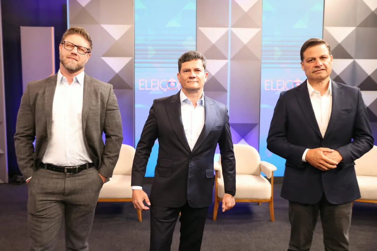 Debate no Paraná tem confrontos entre Moro, Sandro Alex e Requião Filho