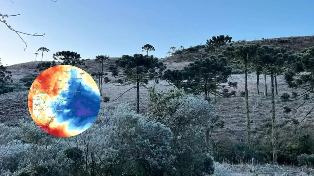 Duas massas de ar frio avançam pelo Brasil nesta semana