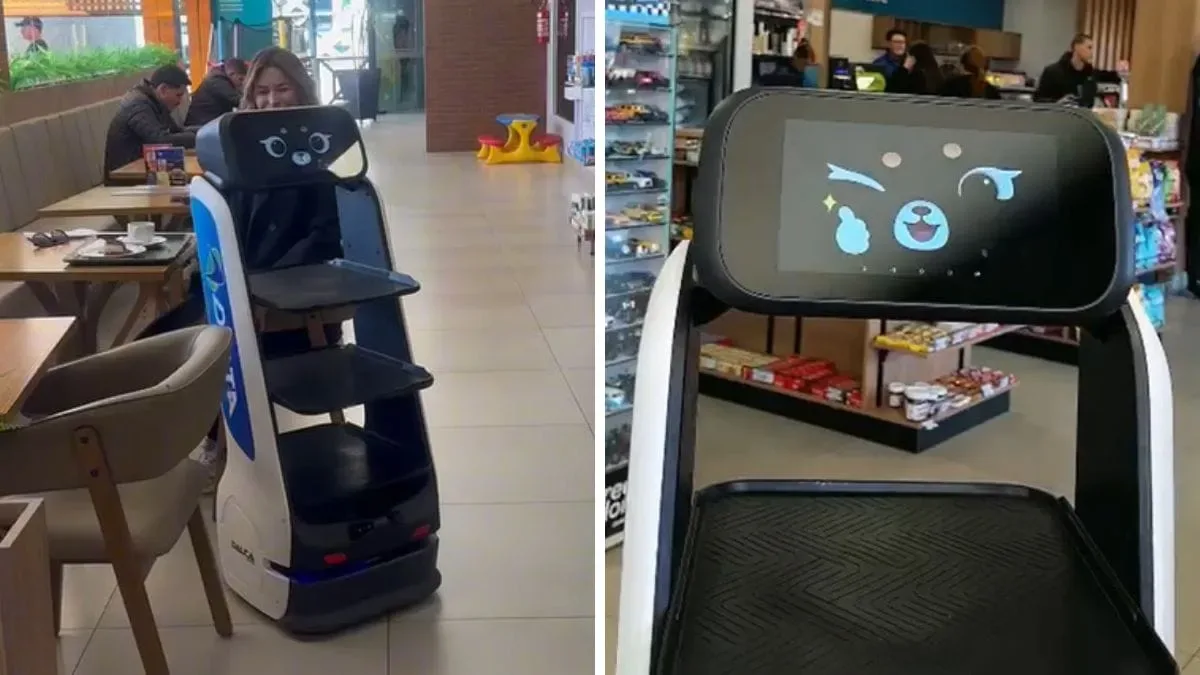 Rede Delta leva garçom-robô a posto em Itaiópolis, em Santa Catarina