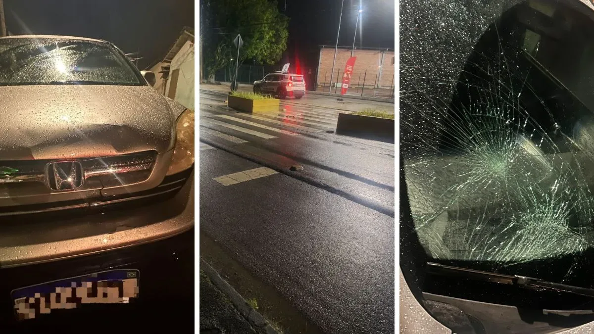 Motorista é preso após atropelar avô e criança em Gaspar, diz PM