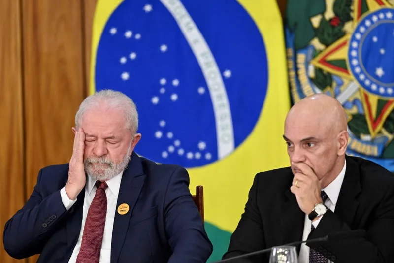 Apoiadores de Bolsonaro protestam em Brasília contra Lula e Moraes