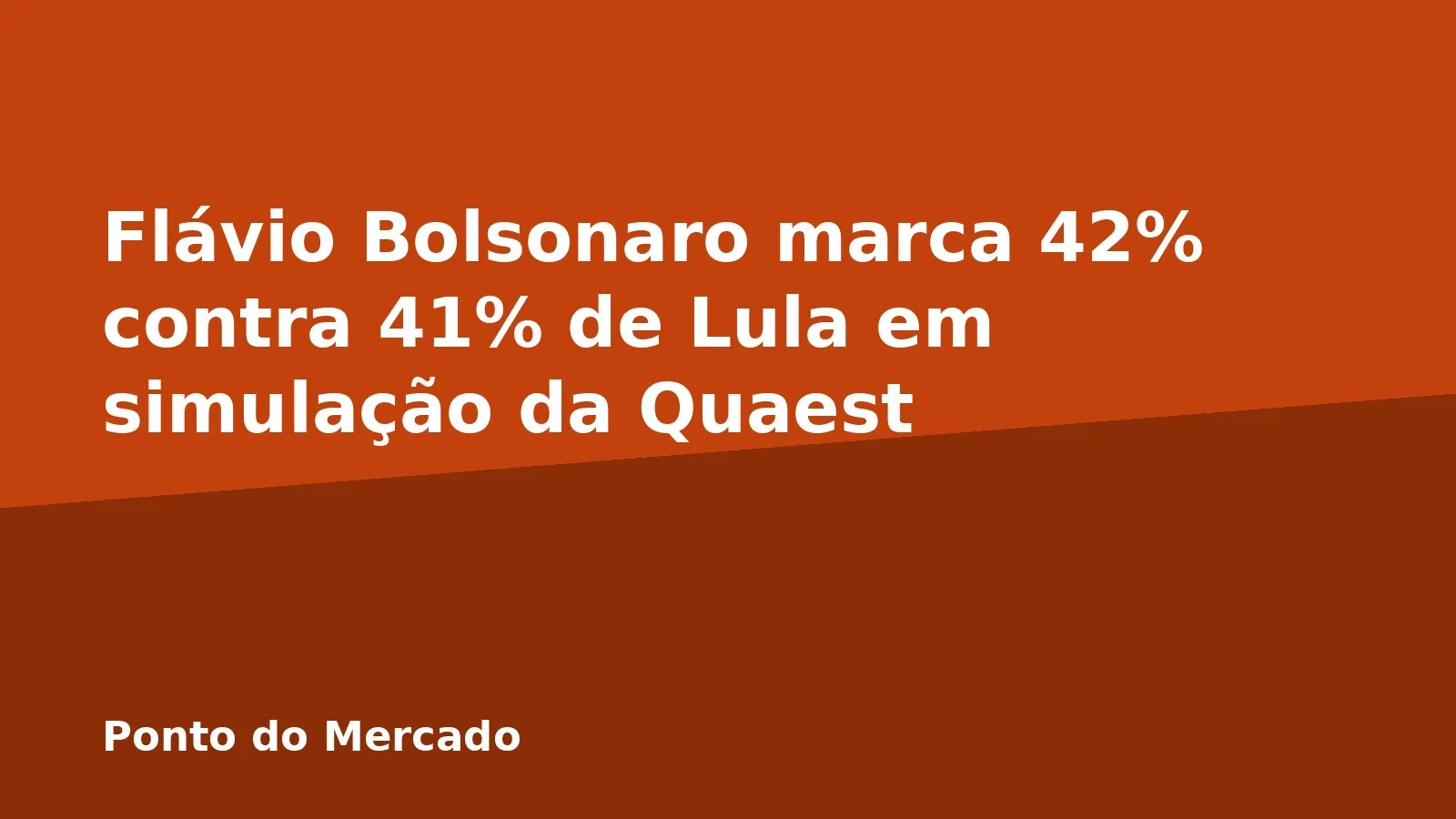 Flávio Bolsonaro marca 42% contra 41% de Lula em simulação da Quaest
