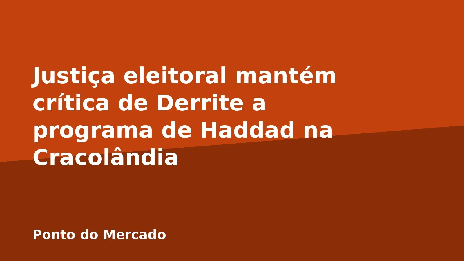 Justiça eleitoral mantém crítica de Derrite a programa de Haddad na Cracolândia