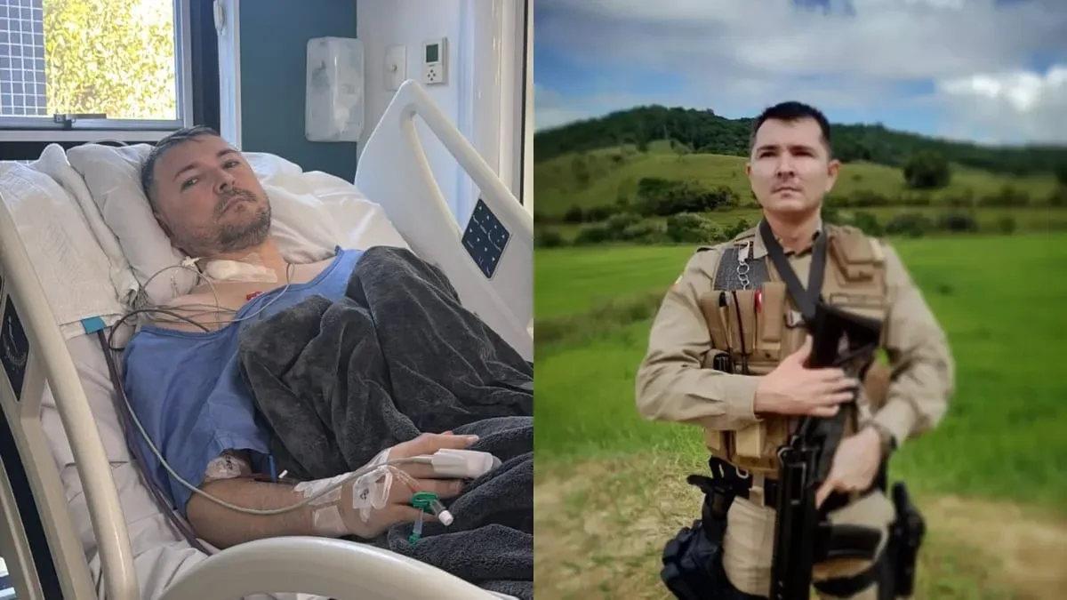 Cabo da PM de SC relata recuperação após ser atropelado em atendimento