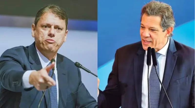 Tarcísio lidera disputa pelo governo de SP com 53%, ante 38% de Haddad