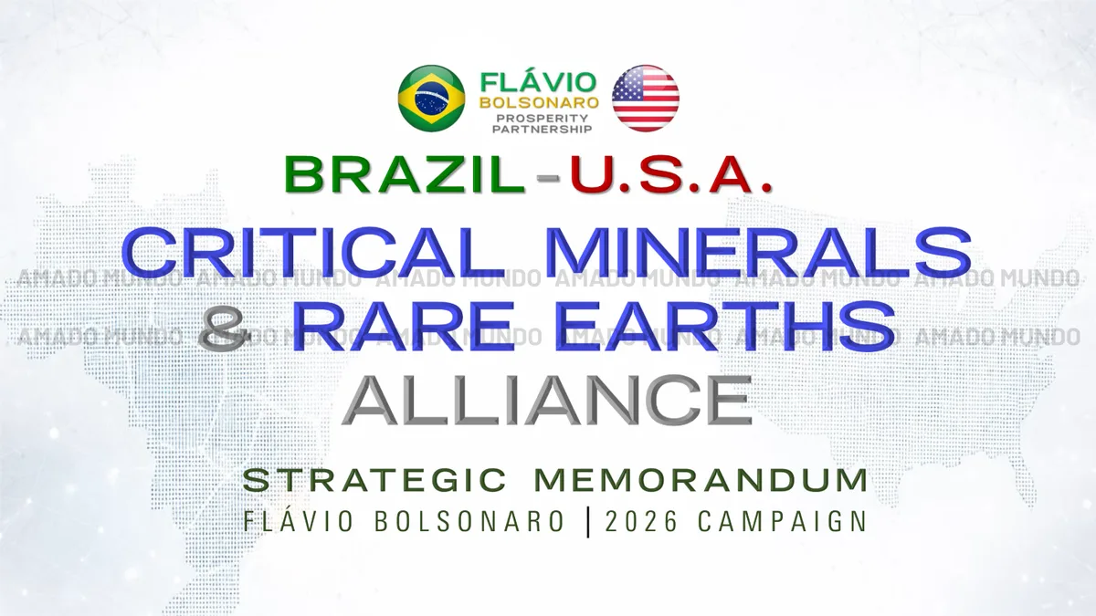 Memorando propõe parceria EUA-Brasil para minerais em eventual governo Flávio