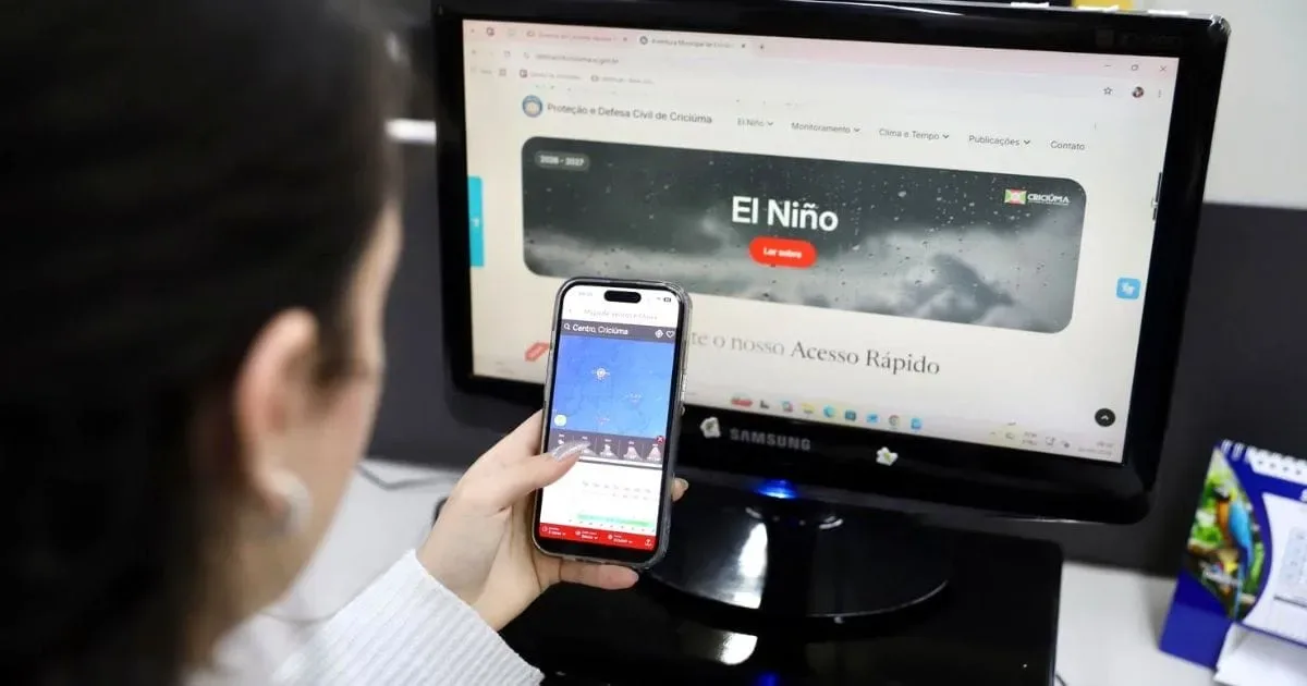 Criciúma lança app com alertas meteorológicos e serviços da Defesa Civil