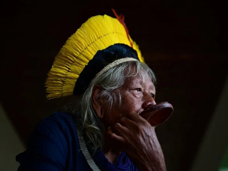 Cacique Raoni recebe cuidados paliativos após diagnóstico de câncer
