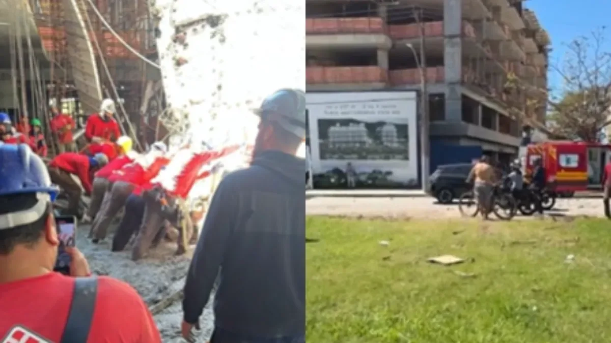 Desabamento de laje mata trabalhador e fere dois em Florianópolis
