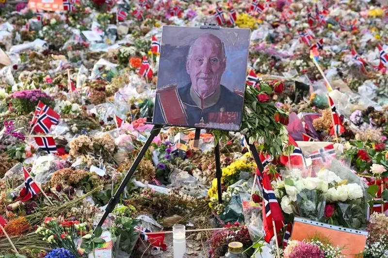 Noruega realiza funeral de Harald V com presença de líderes estrangeiros