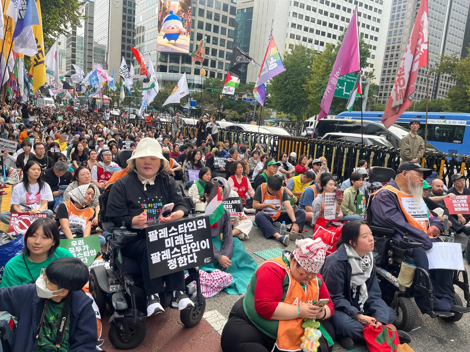 Marchas na Coreia do Sul cobram fim de apoio militar a Israel