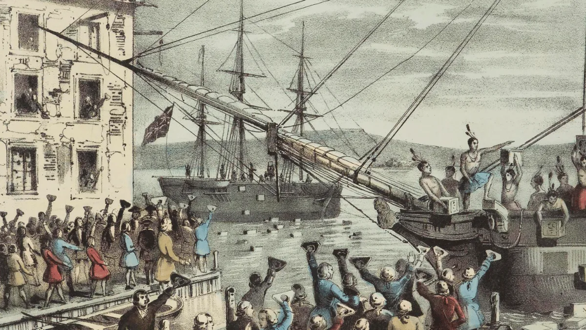 Etiqueta de Boston identifica empresa do século 19, não o protesto de 1773