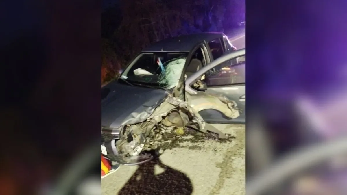 Mal súbito faz motorista invadir pista e atingir moto na BR-280