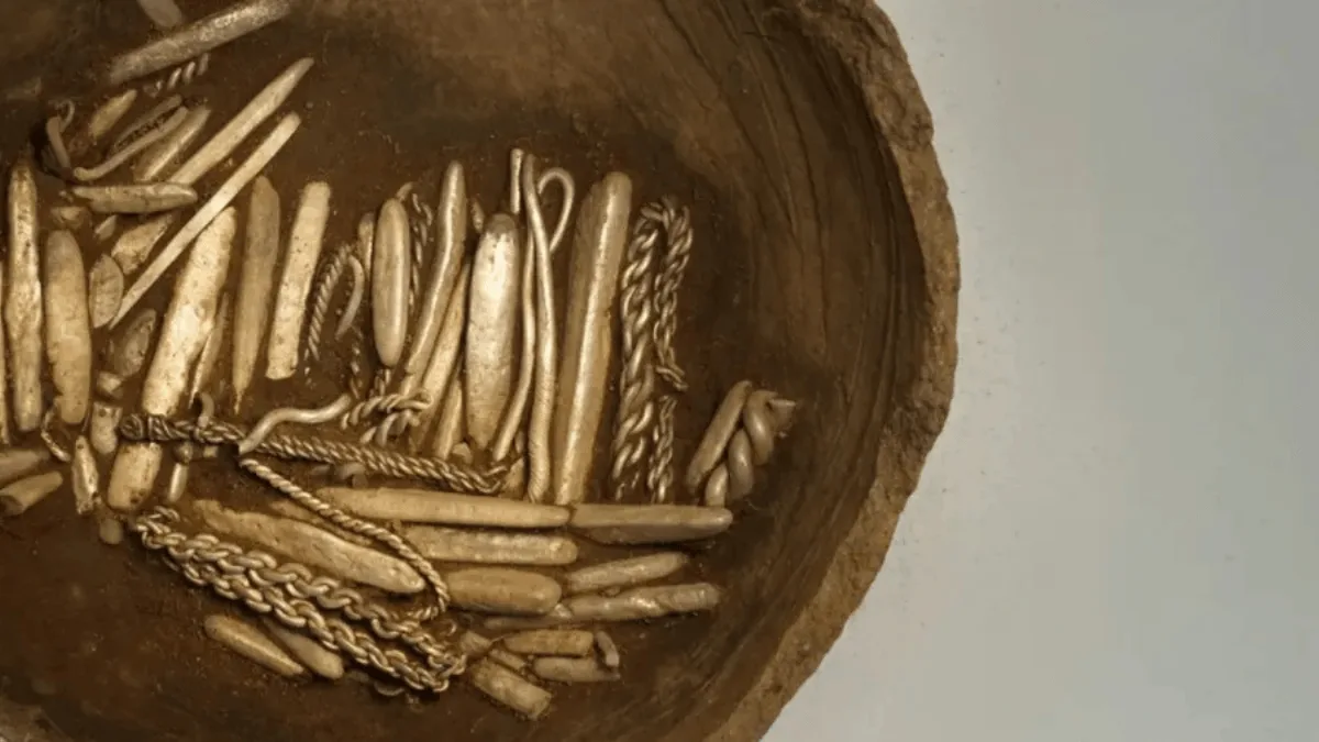 Morador encontra tesouro viking com 18,5 quilos de prata em quintal na Dinamarca