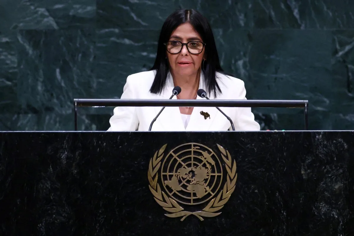 Delcy Rodríguez promete eleições na Venezuela durante discurso na ONU