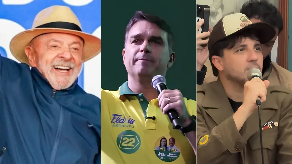 Lula, Flávio Bolsonaro e Renan Santos fazem atos de campanha em Santa Catarina