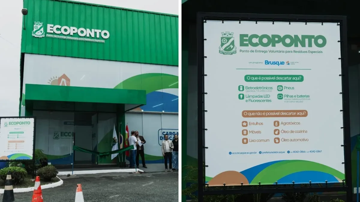Brusque abre Ecoponto para descarte gratuito de resíduos especiais